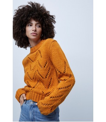 French Connection Josette Knits Crew Neck Jumper (Golden Oak)